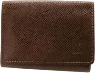 Louis Vuitton Pre-owned Wallets, male, Brown, Size: ONE SIZE Pre-owned Leather wallets