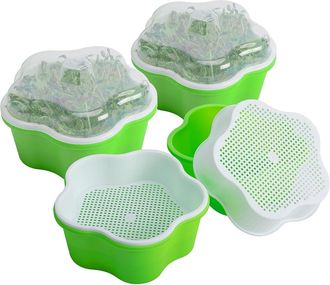 OEM Bandejas De Germinaci&oacute;n Con Tapa, Bandeja De Germinaci&oacute;n De 16 Cm Para Un Cultivo Hidrop&oacute;nico Saludable, Bandeja De Germinaci&oacute;n Sin Fondo Para Cultiva