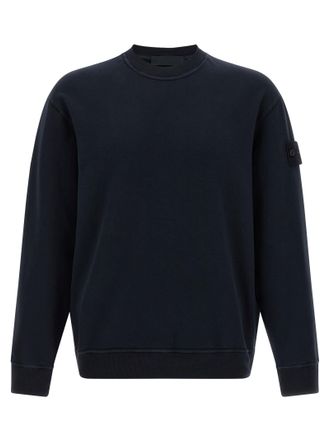 Stone Island Mens Logo Badge Sweatshirt