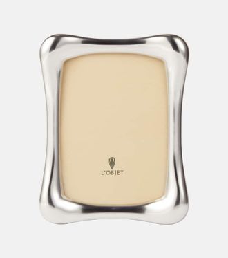 L'OBJET Anton platinum-plated picture frame
