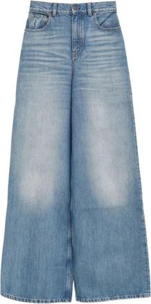 Chlo&eacute; High-Rise Wide-Leg Jeans - Dames - Loose Fit Jeans - Blauw - W29 - Katoen - Jeans