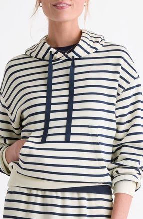 Vineyard Vines Dreamcloth Hoodie in Stripe Nautical Navy at Nordstrom, Size Xx-Small