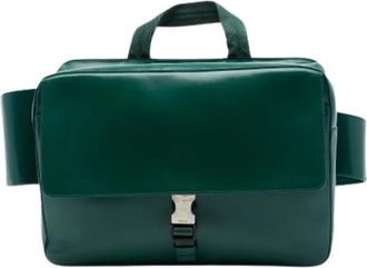 Prada Pre-owned Belt Bag - Dames - Vintage Schoudertas - Groen - ONE Size - Leer - Vintage