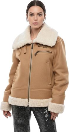 Dsquared2 Beige Solid Shirt Collar Jacket