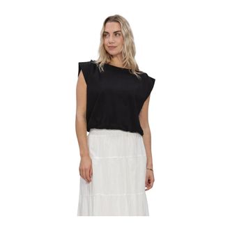 Suncoo Marcha Top - Dames - Blouses & Shirts - Zwart - Maat: XS Linnen