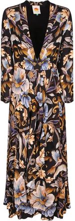 Farm Rio Maxi Jurk - Dames - Maxi kleedjes - Veelkleurig - XS - Kleedjes