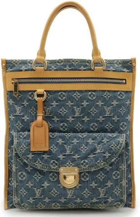 Louis Vuitton Pre-owned Tote Bag - Dames - Vintage Shopper - Blauw - ONE Size - Vintage
