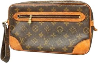 Louis Vuitton Pre-owned Clutches, male, Brown, Size: ONE SIZE Pre-owned Vintage Clutch Bag