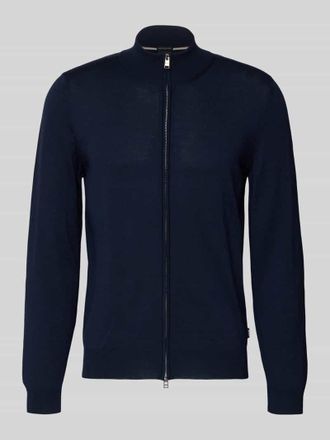 HUGO BOSS Cardigan mit Label-Detail Modell Balonso in Dunkelblau, Gr&ouml;&szlig;e XL