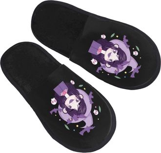 Generic House Slipper Halloween With The Little Witch Fluffy Winter Slippers Comfortable Soft Womens Slippers Family Bedroom L