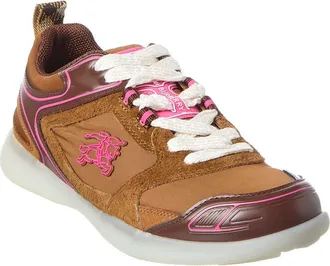 Burberry Matrix Sport Suede & Canvas Sneaker