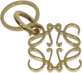 Loewe Pre-owned Anagram Keyring - Dames - Vintage Accessoires - Geel - ONE Size - Vintage