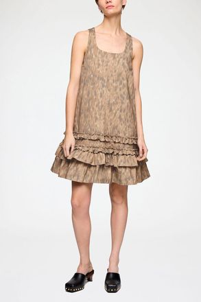 Ganni Burro Dress in Printed Cotton - Size 32 Organic