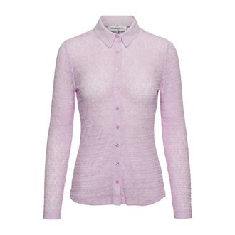 &Co Woman Kant Blouse - Dames - Blouses & Shirts - Roze - Maat: XL Poliester