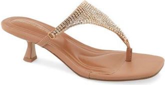 Christian Siriano Imay Kitten Heel Sandal in Tan at Nordstrom, Size 9.5