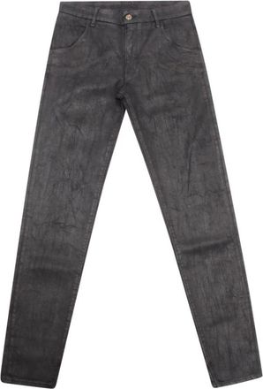 Cycle Italiaanse Stijl Broeken - Dames - Regular Fit Jeans - Zwart - W28 - Katoen - Jeans