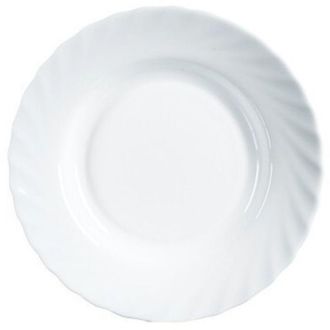 Luminarc Plato Mesa Hondo 22,5cm Redondo Trianon Blanco Cristal Luminarc