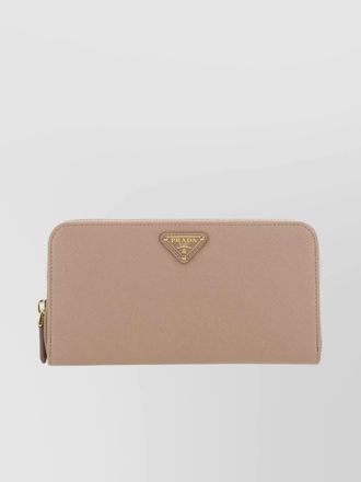 Prada textured leather wallet with gold-tone hardware