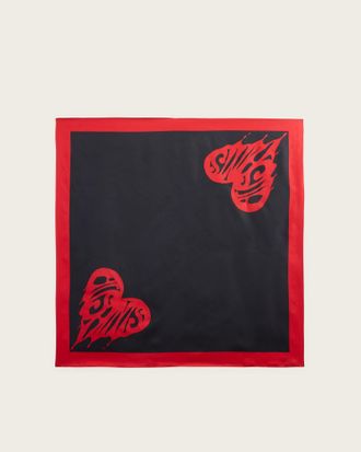 AllSaints Marley Silk Square Scarf
