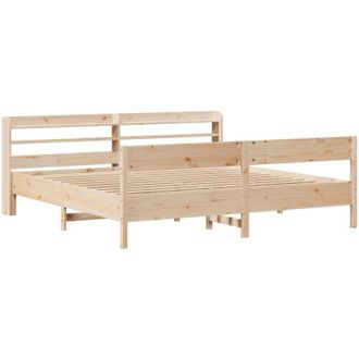vidaXL Estructura De Cama Sin Colch&oacute;n Madera Maciza De Pino 180x200 Cm Vidaxl