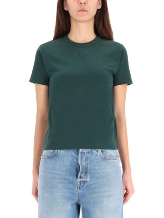Gucci T-Shirt mit Logo-Stickerei
