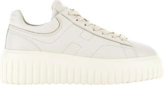 Hogan H-Stripes Leather Trainers - female - Hogan - Sneakers - White - 5 1/2 UK - Shoes