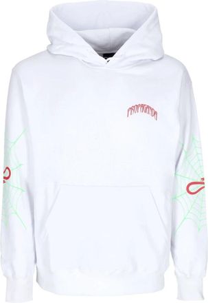 PROPAGANDA Triangle Web Witte Hoodie - Heren - Hoodies - Wit - XL - Katoen - Hoodies & sweatvesten