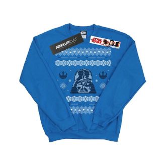 Star Wars Heren Kerstmis Darth Vader Fair Isle Sweatshirt (Koningsblauw)