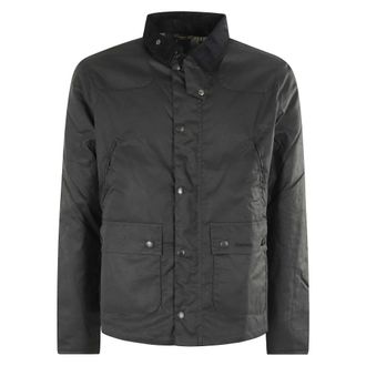 Barbour Giacca Reelin in Cotone Cerato - - Jackets - Uomo - Blu - XL