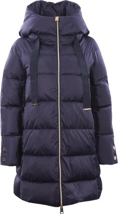 Herno Donsjas voor stijlvolle buitenkleding - Dames - Dons jassen - Blauw - XS - Jassen