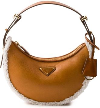 Prada Borsa a spalla Arqué piccola - Marrone