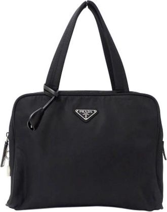 Prada Pre-owned Vintage Nylon Handbag - Dames - Vintage Handtas - Zwart - ONE Size - Nylon - Vintage