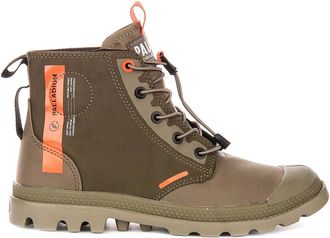 Palladium Lace-up Boots, male, Green, 12 UK, Pampa Travel Lite Boot