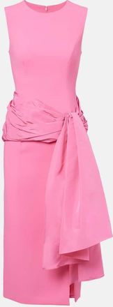 Carolina Herrera Abito midi in crêpe e seta