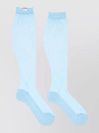 Maison Margiela knee high socks ribbed cuff detail