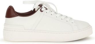 Balmain White B-Court Sneakers