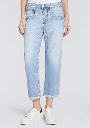 Herrlicher Boyfriend-Jeans HERRLICHER Shyra Tap Denim, Damen, Gr. 26, N-Gr, bleach, Denim/Jeans, Obermaterial: 99% Baumwolle, 1% Elasthan, Destroyed-Effekte, str
