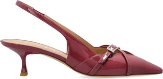 Stuart Weitzman Georgie Slingback 50 - Dames - Pumps - Rood - 37 1/2 EU - Leer - Schoenen
