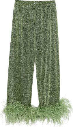 Os&eacute;ree Lumiere Plumage Straight Trousers