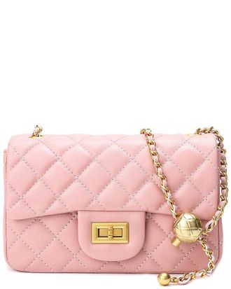 Tiffany & Fred Quilted Sheepskin Leather Crossbody