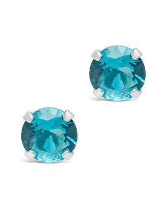 Sterling Forever Silver Cz Earrings