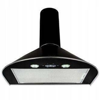 OEM Campana Extractora De Cocina Maan Mix De 50 Cm, Color Negro, De Pared, Con Led, Silenciosa Y Potente