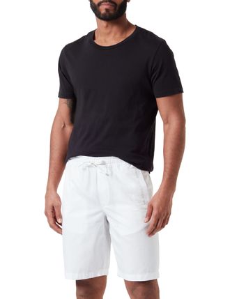 A|X Armani Exchange Mens Digital Desert Logo Laces Shorts, Off White, 28