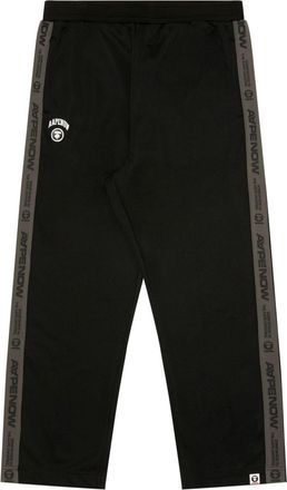 Aape By A Bathing Ape logo-embroidered track pants - men - Polyester - S - Black