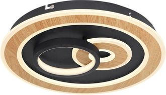 Globo Lighting plafón - Chessy - negro - metal - ø 40cm - led