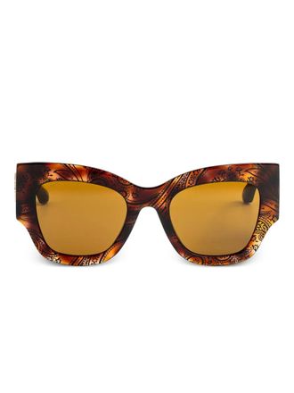 Etro cat-eye frame sunglasses - Brown