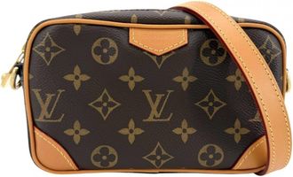 Louis Vuitton Brown Monogram Canvas Shoulder Bag (Pre-Owned)