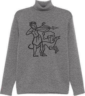 Chateau Orlando ribbed turtleneck sweater - men - Polyamide/Acrylic/Kid Mohair - M - Grey