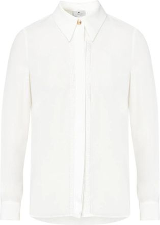 Elisabetta Franchi Ivory Shirt - Dames - Overhemden - Wit - 2XL - Overhemden