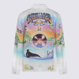 Casablanca Printed Linen Shirt - Multicolor